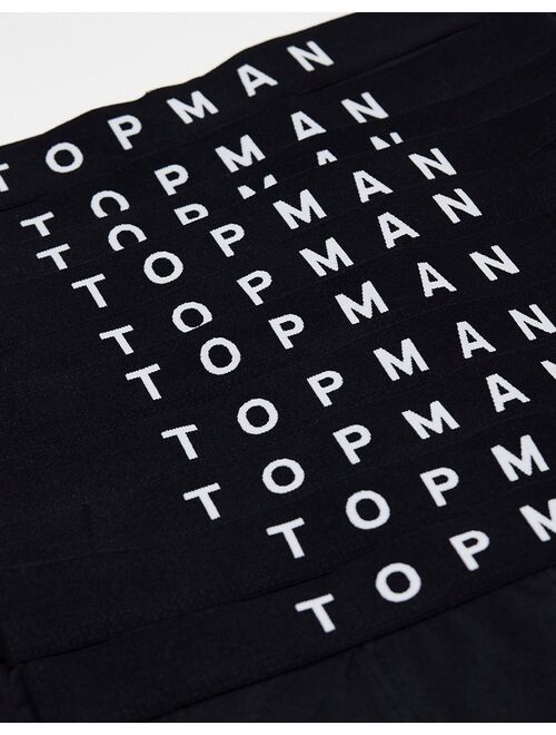 Topman 10 pack trunks in black
