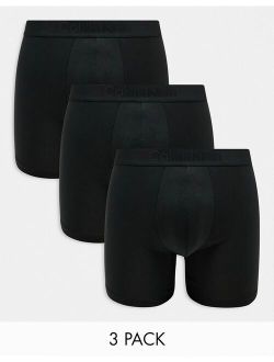 CK Black 3-pack boxer briefs in black