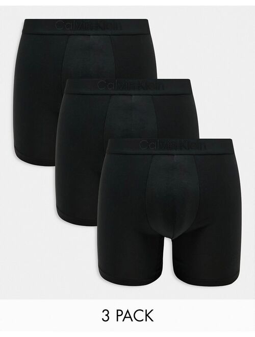 Calvin Klein CK Black 3-pack boxer briefs in black