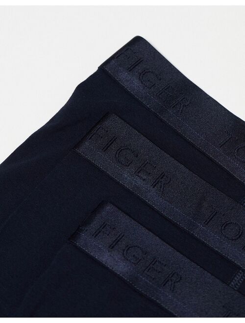 Tommy Hilfiger Everyday Luxe 3-pack trunks in navy