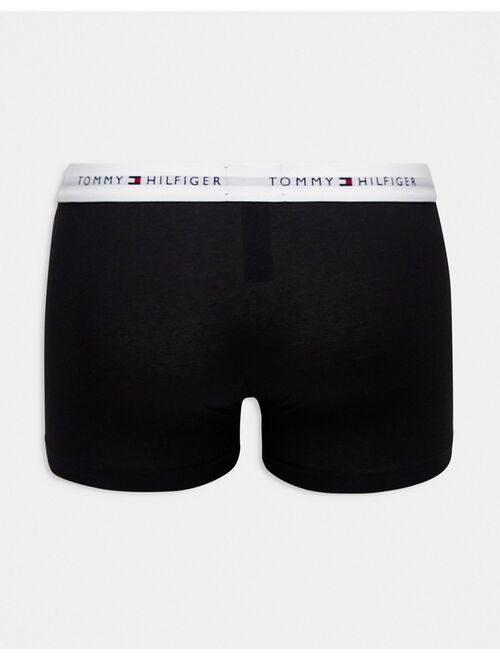 Tommy Hilfiger 3-pack trunks with logo waistband in multi