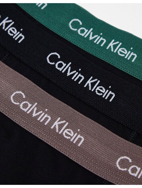 Calvin Klein ASOS Exclusive 3 pack trunks in black