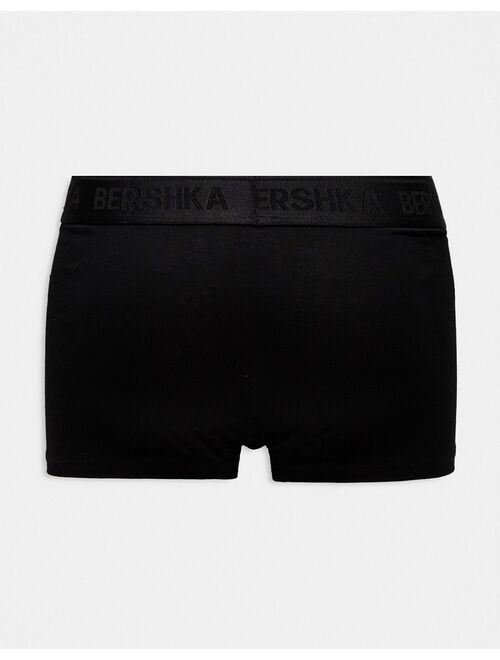 Bershka 3-pack boxers in black