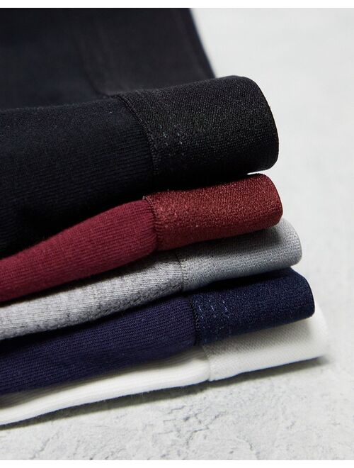 ASOS DESIGN 5 pack briefs in multiple colors