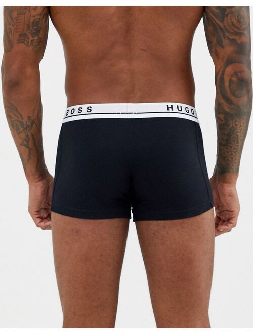 Hugo Boss BOSS Bodywear 3 pack logo trunks in black