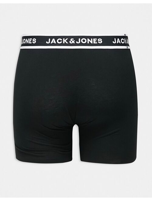 Jack & Jones 3 pack long briefs in black