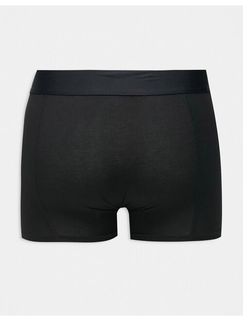 Jack & Jones 3-pack trunks in bamboo black