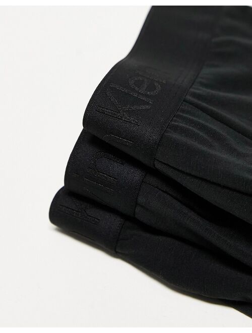 Calvin Klein CK Black 3-pack low rise trunks in black