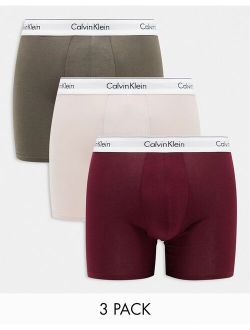 Modern Cotton 3-pack stretch trunks in multi