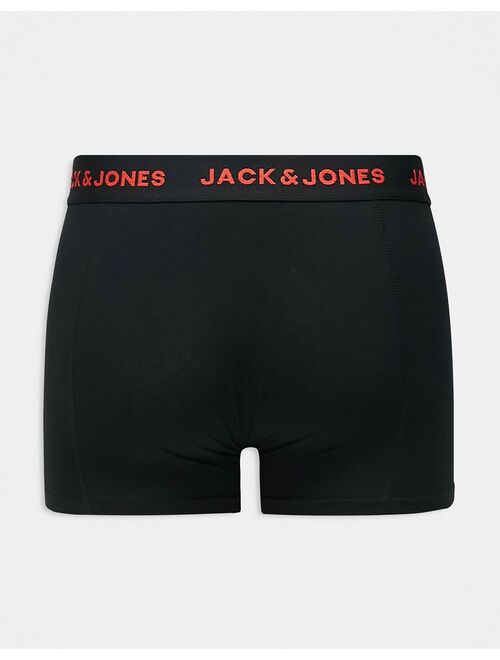 Jack & Jones 5-pack trunks in dark colors