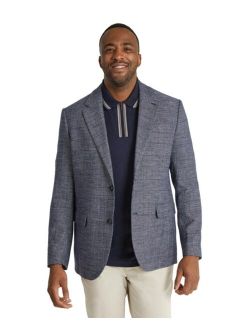 Men's Big & Tall Elio Check Stretch Blazer Suit