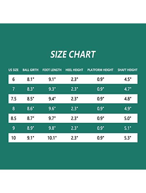 REDTOP Women's Combat Boots Chunky Lug Sole Ankle Boots Lace Up Buckle Casual Shoes