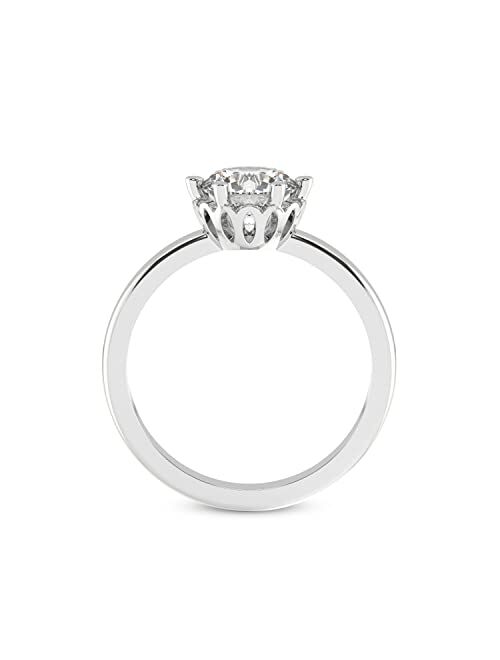 FRIENDLY DIAMONDS 1 carat - 5 carat | IGI Certified Lab Grown Diamond Engagement Ring | 14K Or 18K in White, Yellow Or Rose Gold | Malissa Solitaire Lab Diamond Ring | FG