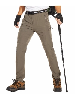 NATUVENIX Hiking Pants for Men, Quick Dry Travel Pants Men for Stretch Work Pants Lightweight Outdoor Pants Water-Resistant