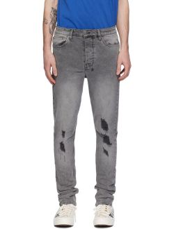KSUBI Gray Chitch Prodigy Trashed Jeans