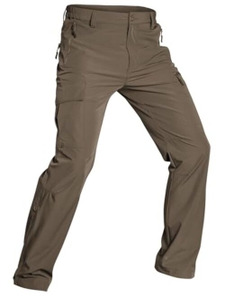 Wespornow Men's-Hiking-Cargo-Pants Lightweight-Quick-Dry-Waterproof-Travel-Pants for Camping Hunting Fishing Tactical