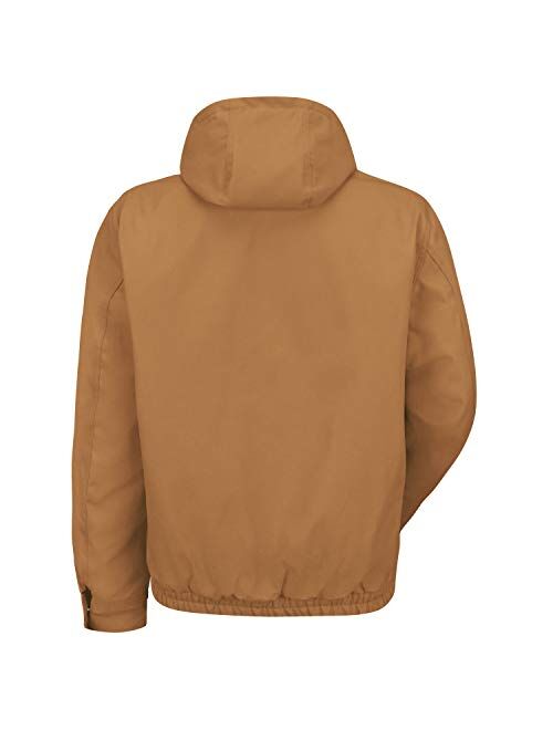 Red Kap Men's Blended Duck Zip Front Hooded Jacket