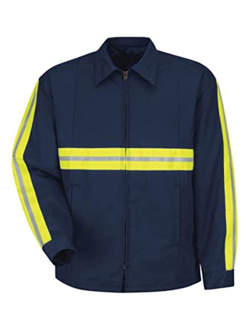 Red Kap Men's Enhanced Visibility Perma Lined Panel Jacket