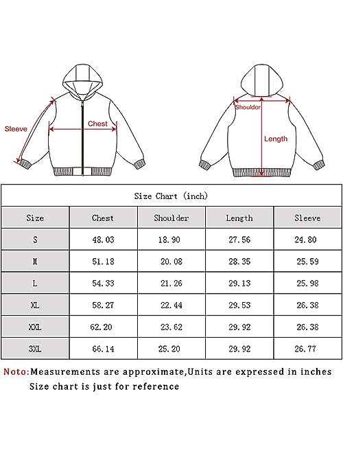 MOERDENG Men's Relaxed Fit Utility Coat Workwear Fleece Lined Multiple Pockets Waterproof Winter Hooded Jacket