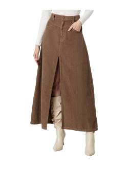 Come As You Are Cord Skirt