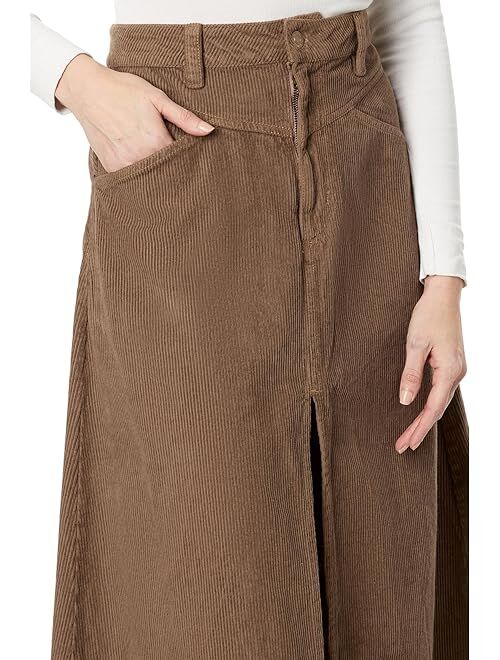Free People Come As You Are Cord Skirt