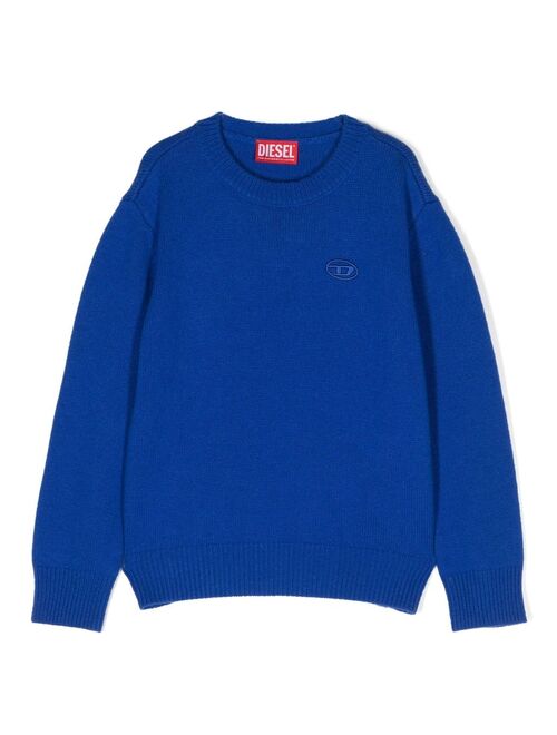 Diesel Kids logo-embroidered sweatshirt