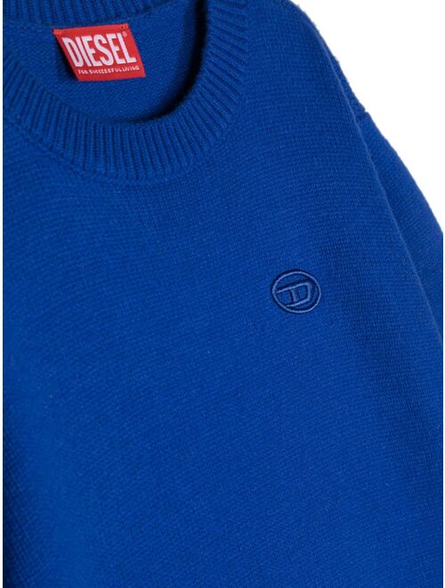 Diesel Kids logo-embroidered sweatshirt
