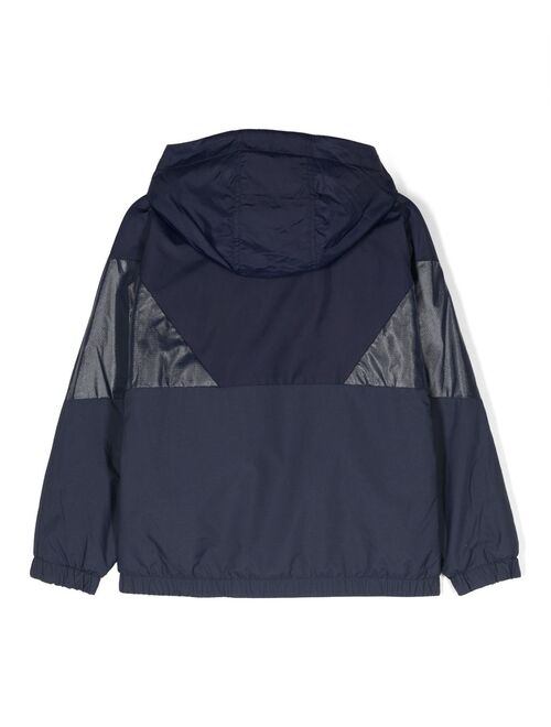 Diesel Kids panelled-design hooded jacket