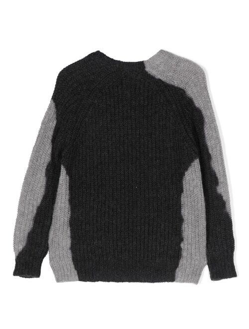 Diesel Kids Kosimo tie-dye print knit jumper