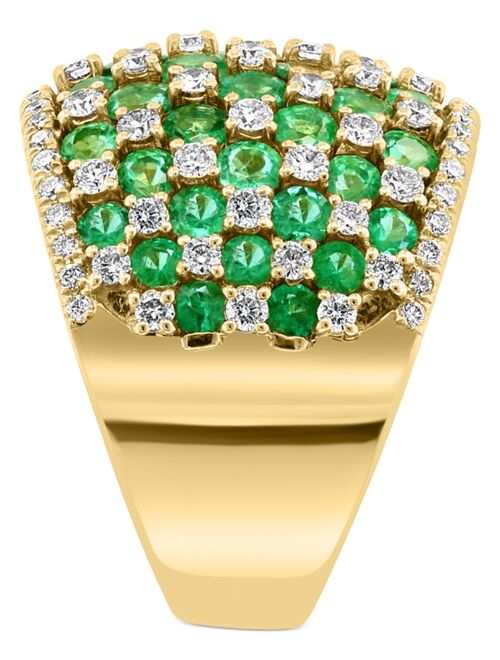EFFY COLLECTION EFFY Emerald (3-3/4 ct. t.w.) & Diamond (1-1/5 ct. t.w.) Statement Ring in 14k Gold