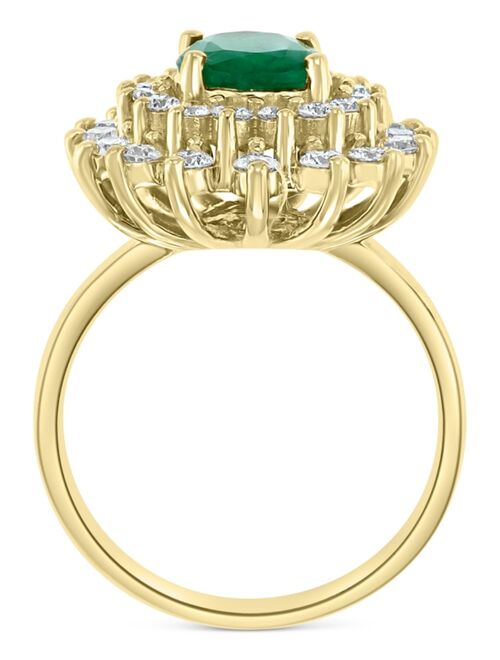 EFFY COLLECTION EFFY Emerald (1-1/2 ct. t.w.) & Diamond (1 ct. t.w.) Ring in 14k Gold