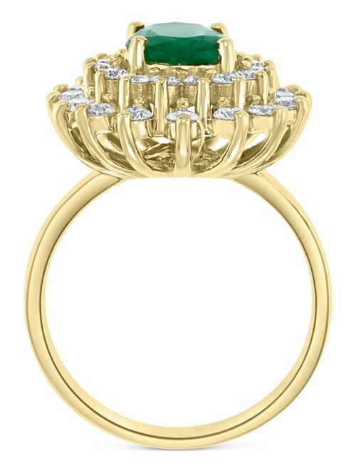 EFFY COLLECTION EFFY Emerald (1-1/2 ct. t.w.) & Diamond (1 ct. t.w.) Ring in 14k Gold