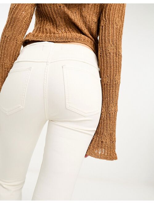 Free People Penny pull on flared jeans in ivory