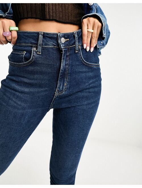 Free People Raw high rise jegging jeans in navy