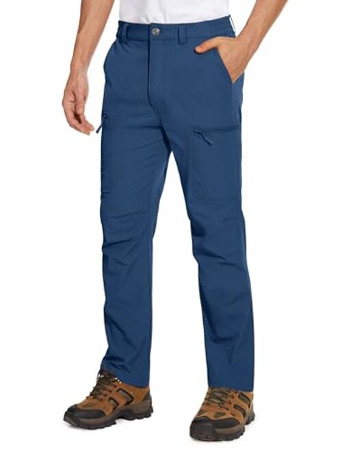 MAGCOMSEN Men's Hiking Pants 6 Pockets,Water Resistant Ripstop Outdoor Pants,Lightweight Quick Dry Fishing Work Pants