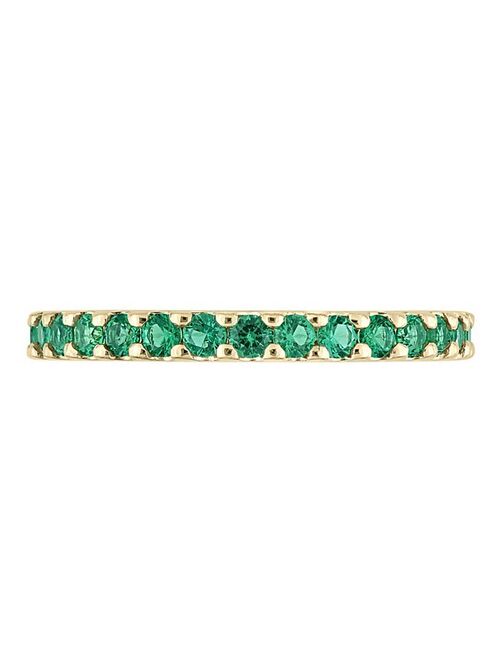 Stella Grace 10k Gold Lab-Created Emerald Eternity Ring