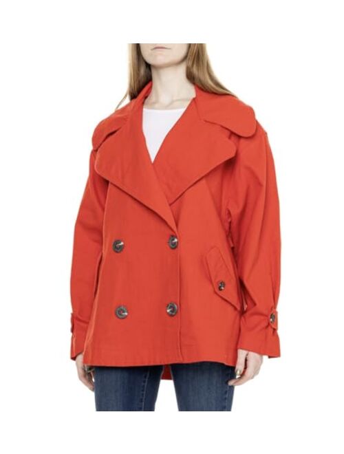Free People Women's Highlands Solid Peacoat