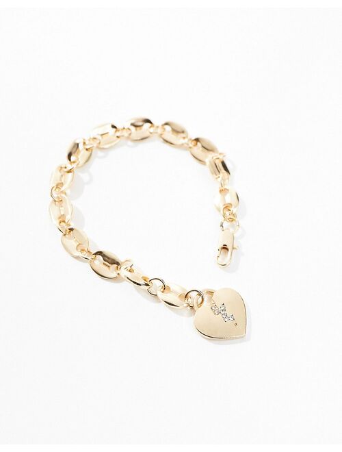 WFTW WTFW electric heartbreak mariner bracelet in gold