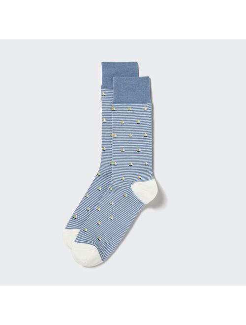 Uniqlo Motif Striped Socks