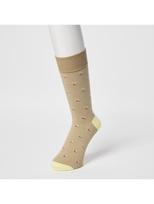 Uniqlo Motif Striped Socks