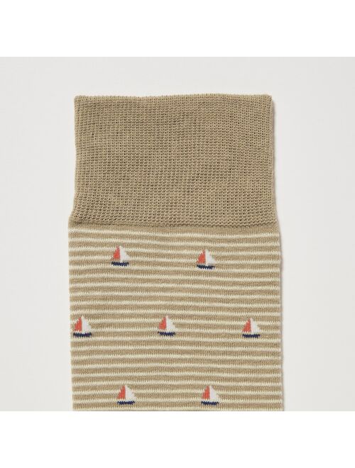 Uniqlo Motif Striped Socks