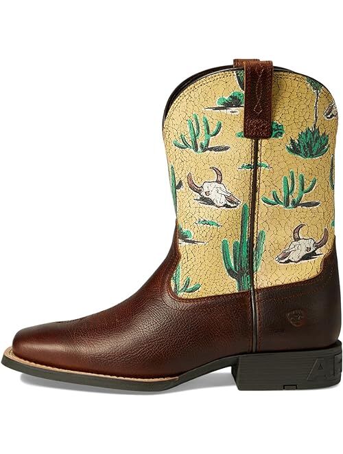 Ariat Kids Round Up Wide Square Toe Western Boot (Little Kid/Big Kid)