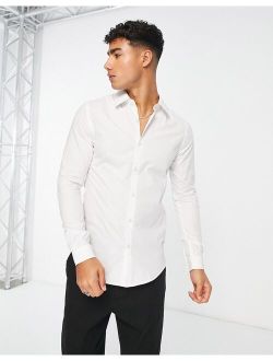 2-pack skinny shirts in white