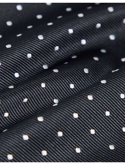 French Connection pocket square and lapel pin in black