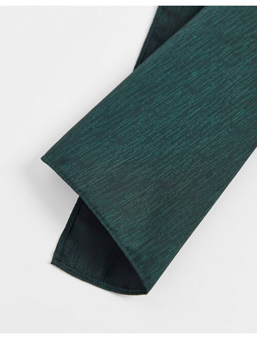 French Connection pocket square in dark green