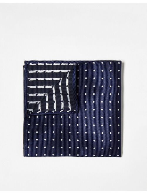French Connection navy pocket square