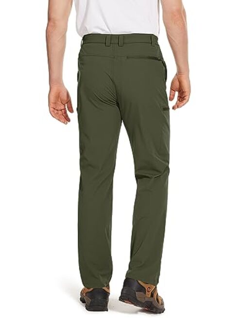 TACVASEN Men's Hiking Pants Lightweight Quick Dry Cargo Work Pants with 5 Pockets Military Tactical Ripstop Durable Pants