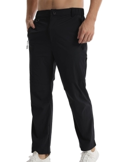 Suwangi Men's Hiking Pants Quick-Dry Outdoor Cargo Pants Lightweight Running Joggers Pants for Men Tactical Pants with Pocket