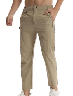 Suwangi Men's Hiking Pants Quick-Dry Outdoor Cargo Pants Lightweight Running Joggers Pants for Men Tactical Pants with Pocket