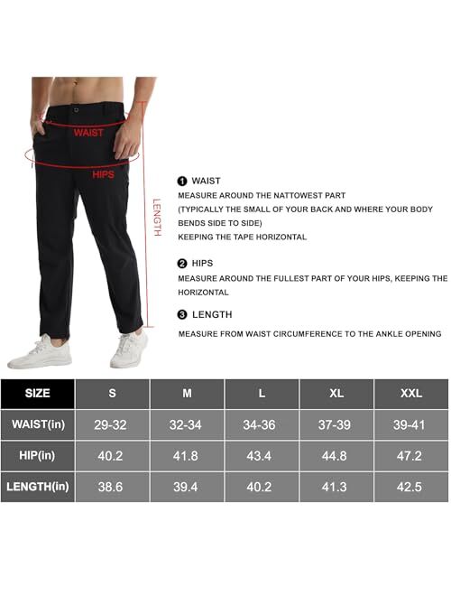 Suwangi Men's Hiking Pants Quick-Dry Outdoor Cargo Pants Lightweight Running Joggers Pants for Men Tactical Pants with Pocket